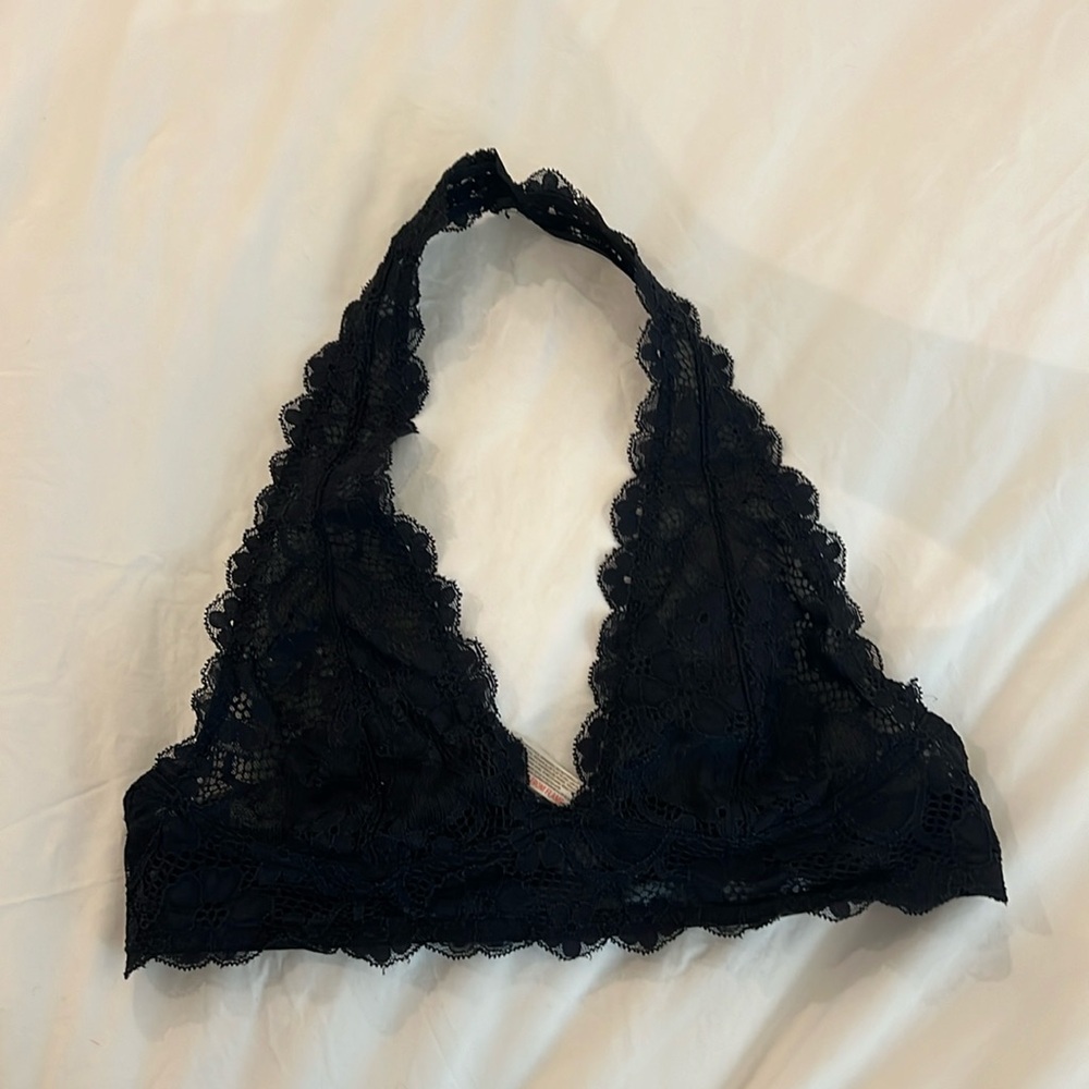 Free people lace halter bralette